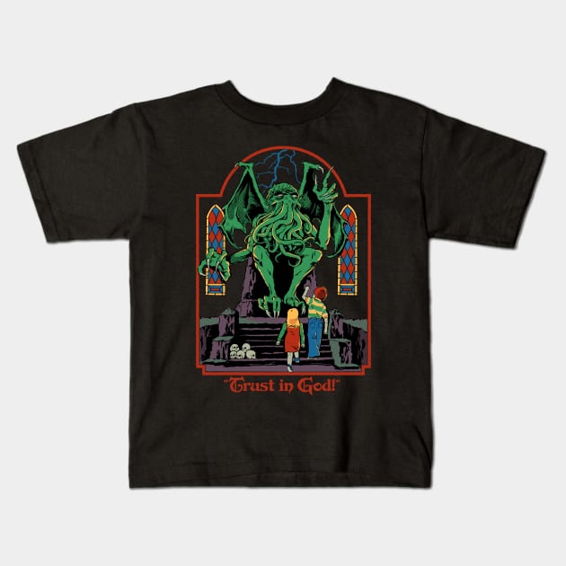 Trust in God Kids T-Shirt by Steven Rhodes